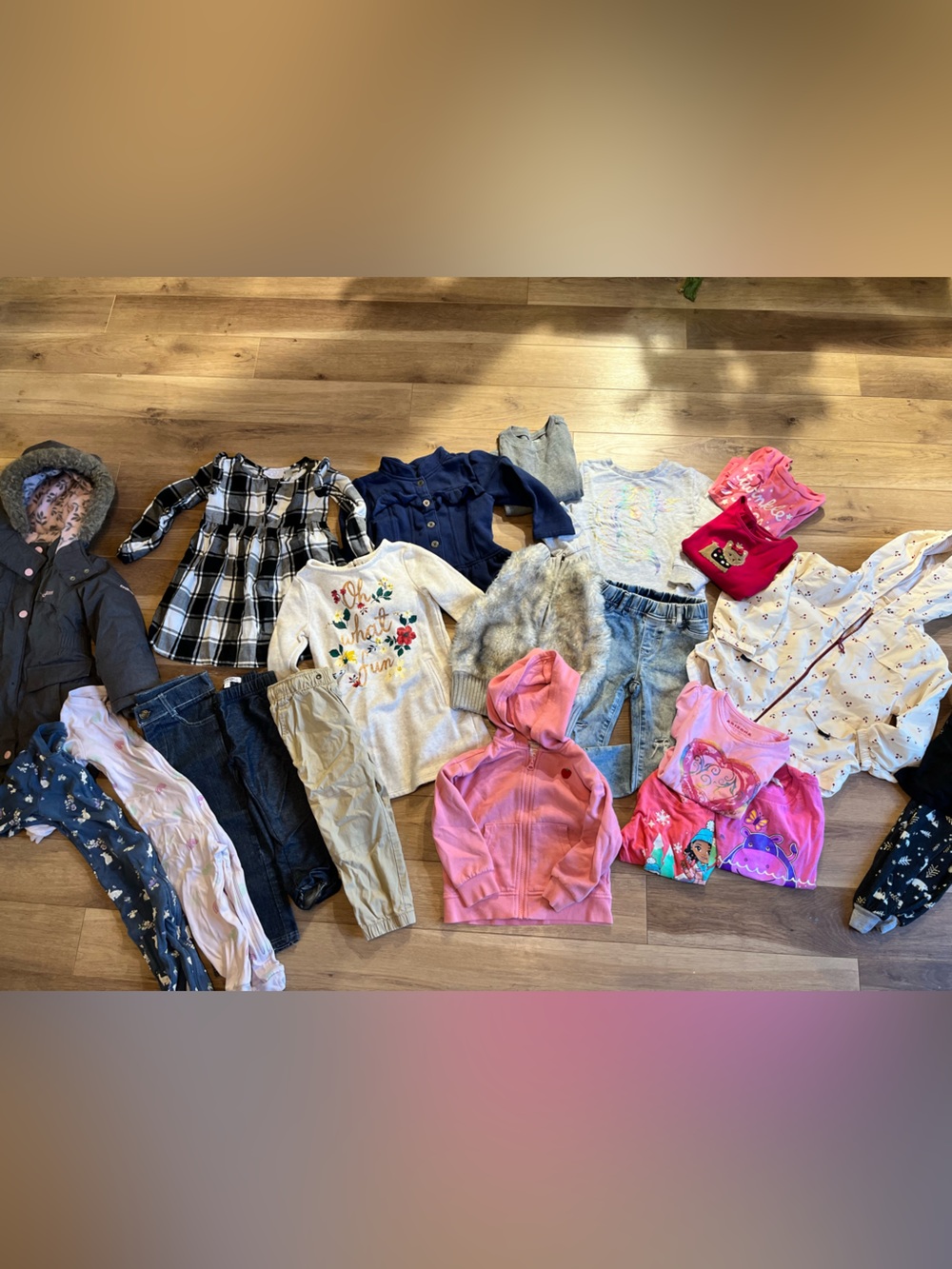 Girls Size 3T Winter Bundle 21pc OshKosh Zara Tommy Hilfiger